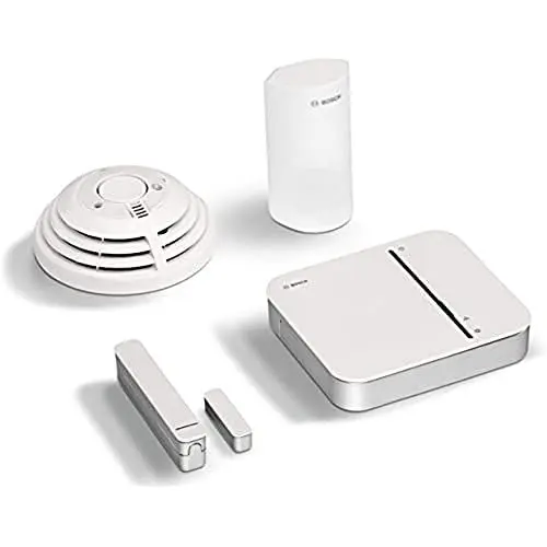 Produktbild: Bosch Smart Home Sicherheit Starter-Set mit App-Funktion, kompatibel mit Apple HomeKit (Variante für Deutschland und Österreich)