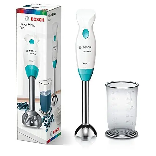Produktbild: Bosch Standmixer CleverMixx Fun MSM2410DW, Weiß / Blau, 400 W