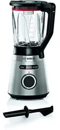 Produktbild: Bosch Standmixer, Smoothie Maker, 30,000 U/min, 1200 W, Edelstahl-Messer, 1,5l ThermoSafe Glasbehälter, spülmaschinengeeignete Teile, Made in Europe, VitaPower Serie 4 MMB6382M