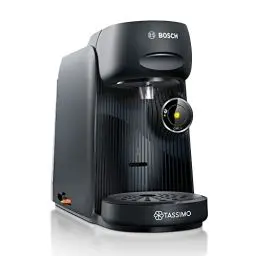 Produktbild: Bosch Tassimo Finesse Kapselmaschine TAS16B7 Kaffeemaschine by, 70 Getränke, intensiverer Kaffee auf Kopfdruck, Abschaltautomatik, perfekt dosiert, platzsparend, 1400 W, schwarz