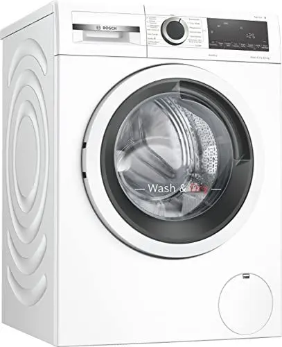 Produktbild: Bosch WNA13470, Serie 4, Waschtrockner, 1-8kg, 8 kg Waschen & 5 kg Trocknen, 1400 UpM, AutoDry optimale Trocknung, Extra leise, Waschen und Trocknen in 60 Min., Iron Assist, Nachlegefunktion, AquaStop