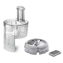 Produktbild: Bosch Würfelschneider MUZ5CC2, schnelles Würfeln, Gehäuse, für 2 Würfelgrößen, Gitterreiniger, spülmaschinengeeignet, passend für Küchenmaschine Serie 4