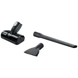 Produktbild: Bosch Zubehör-Set BHZUKIT, geeignet für alle kabellosen Unlimited Akku-Staubsauger, Mini-Turbo-Düse, Matratzendüse, extra Lange Fugendüse, praktische Aufbewahrungsbox, schwarz