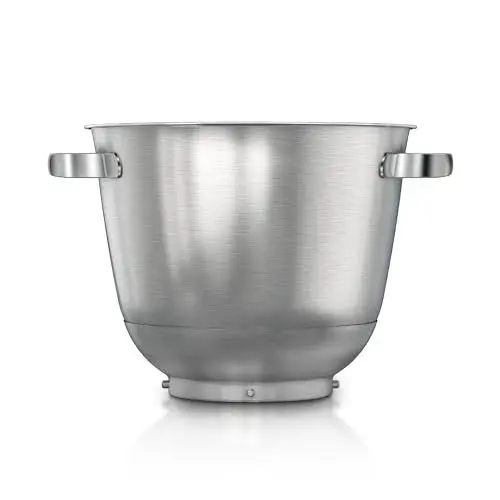 Produktbild: Bosch Zubehör MUZS6ER, Edelstahlschüssel, 5,5l Volumen, spülmaschinenfest, bis zu 3,5 kg Rührteig, für Küchenmaschine Serie 6, silber