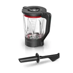 Produktbild: Bosch Zubehör MUZS6MX, Mixbecher, dickwandiges Thermosafe Glas, 1,5l, hitzebeständig, kältebeständig, spülmaschinengeeignet, mit Stopfer, für Küchenmaschine Serie 6
