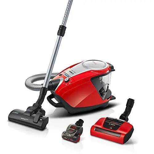 Produktbild: Bosch beuttelloser Staubsauger ProAnimal BGS7PET (Turbodüse, Mini AirTurbo Düse, extralange Fugendüse) rot