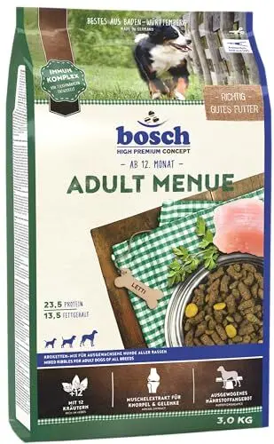 Produktbild: bosch HPC Adult Menue | Kroketten-Mix für ausgewachsene Hunde aller Rassen | 1 x 15 kg