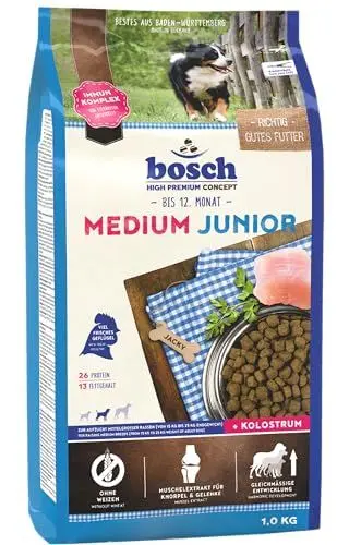 Produktbild: bosch HPC Medium Junior | Hundetrockenfutter zur Aufzucht mittelgroßer Rassen | 1 x 15 kg