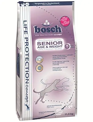 Produktbild: bosch Life Protection Concept | Senior Age & Weight | Hundetrockenfutter für ältere Hunde ab dem 7. Lebensjahr und zur Gewichtsreduktion | 1 x 11.5 kg