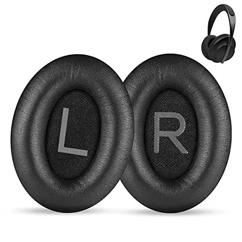 Produktbild: Bose 700 Ohrpolster - Verbesserte Ersatz-Ohrpolster Kompatibel Mit Noise Cancelling Kopfhörer, Premium-Protein-Leder & Memory-Schaum (Schwarz)