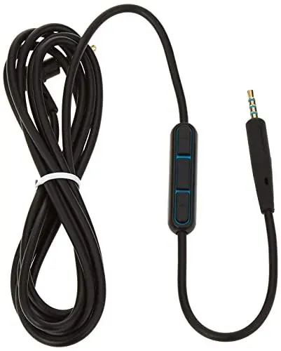 Produktbild: BOSE 66100 QuietComfort 25 Kopfhörer-Kabel mit Inline-Mikrofon und Fernbedienung für Samsung/Android Gerät schwarz