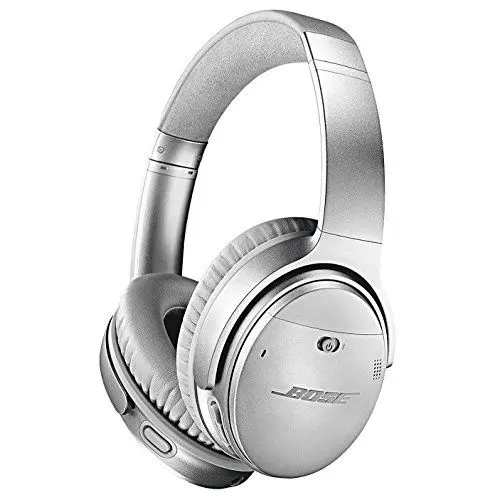 Produktbild: Bose QuietComfort 35 Wireless Headphones II – Kabellose Noise-Cancelling-Kopfhörer mit Bluetooth im Over-Ear-Design mit Integriertem Mikrofon und Alexa-Sprachsteuerung, Silber