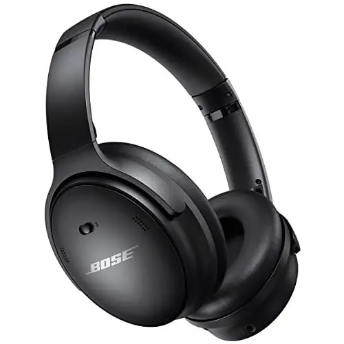 Produktbild: Bose QuietComfort 45 kabellose Noise-Cancelling-Bluetooth-Kopfhörer, Mikro, Einheitsgröße, Schwarz