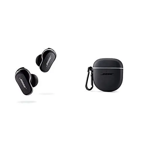 Produktbild: Bose Quietcomfort Earbuds II Dreifach Schwarz & Etui-Schutzhülle Dreifach Schwarz