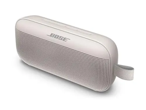 Produktbild: Bose SoundLink Flex Bluetooth Speaker – kabelloser, wasserdichter, tragbarer Outdoor-Lautsprecher – Weiß