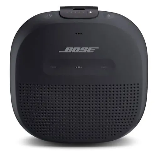 Produktbild: Bose SoundLink Micro Bluetooth speaker: kleiner tragbarer, wasserdichter Lautsprecher mit Mikrofon, Schwarz