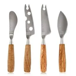 Produktbild: Boska Käsemesser-Set Mini Oslo/vier Käsemessern/Edelstahl/Holz/Braun/Silber / 135 x 80 x 20 mm
