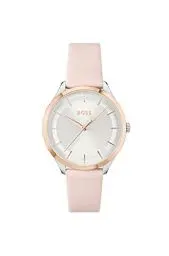 Produktbild: BOSS Analog Quarzuhr für Damen Kollektion PURA mit Rötliches Lederarmband - 1502643