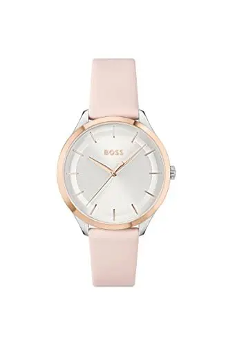 Produktbild: BOSS Analog Quarzuhr für Damen Kollektion PURA mit Rötliches Lederarmband - 1502643