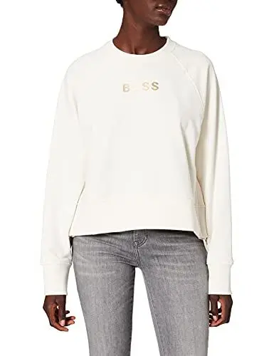 Produktbild: BOSS Damen C_ELia_Goud Sweatshirt, Open White118, XL EU