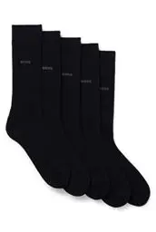 Produktbild: BOSS Herren 5p Uni Color Cc Herrensocken, Black1, 39-42 EU