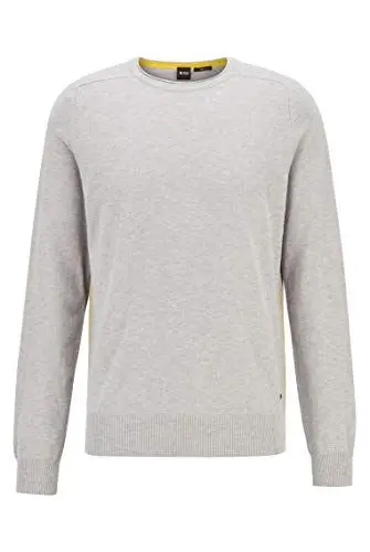 Produktbild: BOSS Herren Kabiro Pullover, Silber (Silver 43), Large (Herstellergröße: L)