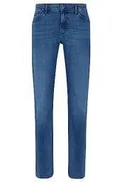 Produktbild: BOSS Herren Maine3 Blaue Regular-Fit Jeans aus italienischem Denim mit Kaschmir-Haptik Blau 38/32