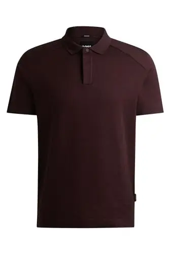 Produktbild: BOSS Herren P-Parlay 207 Poloshirt aus merzerisierter Baumwolle mit Ripstop-Struktur Hellrot XXL