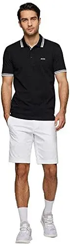 Produktbild: BOSS Herren Paddy Curved Polohemd, New - Black001, L EU