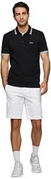 Produktbild: BOSS Herren Paddy Curved Polohemd, New - Black001, XL EU