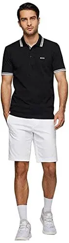 Produktbild: BOSS Herren Paddy Curved Polohemd, New - Black001, XL EU