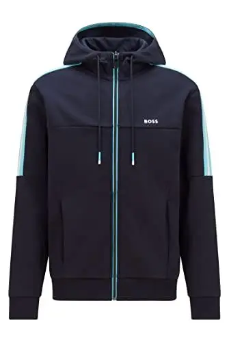 Produktbild: BOSS Hugo Herren Saggy 1 Skate Kapuzenpullover, Dunkelblau, M EU
