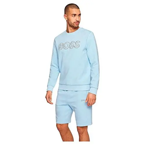 Produktbild: BOSS Hugo Herren Salbo 1 Sweatshirt, Hellblau, XXL EU
