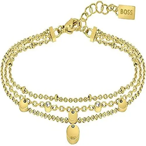 Produktbild: BOSS Jewelry Gliederarmband für Damen Kollektion IRIS Gelbgold - 1580335