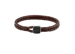 Produktbild: BOSS Jewelry Lederarmband für Herren Kollektion SEAL Braun - 1580048S