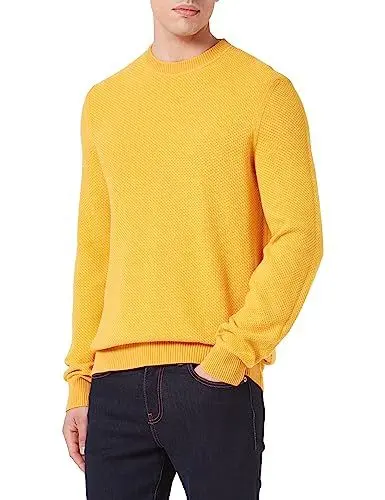 Produktbild: BOSS Men's Keyrete Knitted-Sweater, Light/Pastel Yellow740, L