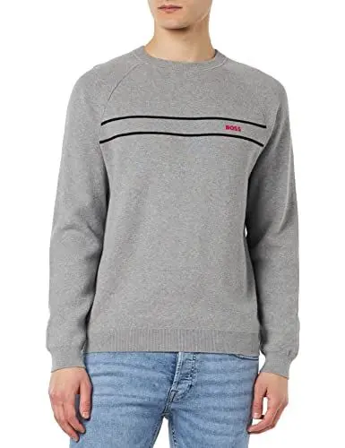 Produktbild: BOSS Men's Righam Knitted-Sweater, Light/Pastel Grey59, L
