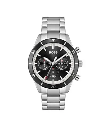 Produktbild: BOSS Multi Zifferblatt Quarz Uhr für Herren mit Silbernes Edelstahlarmband - 1513862