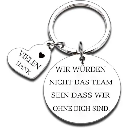 Produktbild: Boss Coach Wertschätzung Geschenk Schlüsselanhänger 'Wir Würden Nicht Das Team Sein Dass Wir Ohne Dich Sind' Dankeschön für Trainer, Chef, Kollegen