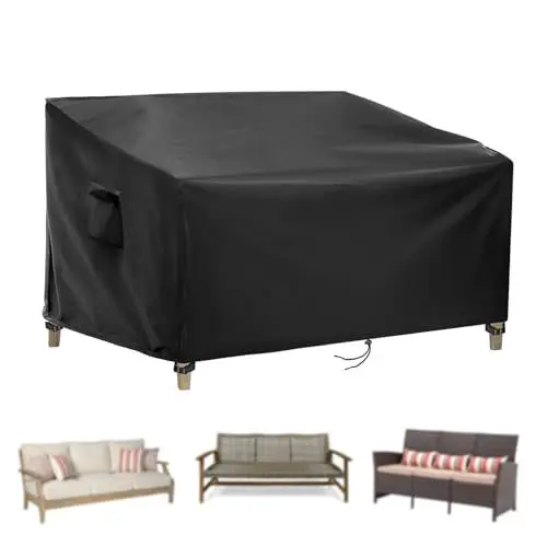 Produktbild: Gartenbank Abdeckung, Gartensofa Abdeckung Wasserdicht,3-Sitzer Sofas Bank Abdeckung Loungesofa Plane,Outdoor Sofa Abdeckung Winddicht (178x99x89cm)