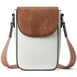 Produktbild: BOSTANTEN Handy Umhängetasche Damen, Handytasche zum Umhängen Leder, Handytasche mit Geldbörse zum Umhängen, Handtasche damen umhängetasche Beige Braun