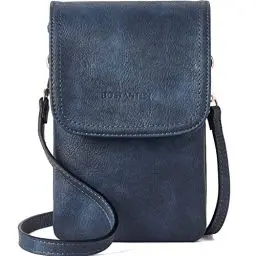 Produktbild: BOSTANTEN Klein Handytasche zum Umhängen, PU Leder Handy Umhängetasche Damen, Handytasche mit Geldbörse zum Umhängen, Handtasche Damen umhängetasche für Designer Grau