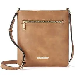 Produktbild: BOSTANTEN Umhängetasche Damen Mittelgroß, PU Leder Crossbody Schultertasche, Umhänge Tasche Handtasche Damen Umhängetasche Elegant Kamelbraun