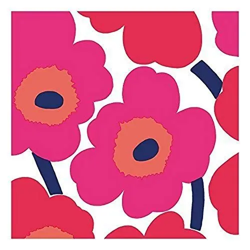 Produktbild: Boston International Ihr Ideal Home Range Party-Servietten Marimekko Einweg-3-lagig, Papierservietten-Set, 16,5 x 16,5 cm, Unikko (rot), 20 Stück