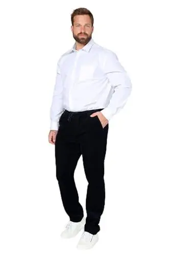 Produktbild: Boston Park Herren große Größen Übergrößen Menswear L-8XL Cordhose Slim Fit Marine 68 201450130-68