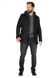 Produktbild: Boston Park Herren große Größen Übergrößen Menswear L-8XL Sakko, Abnehmbarer Kapuzen-Einsatz, Revers, bis 74 anthrazit 68 201518108-68