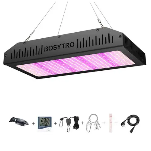 Produktbild: BOSYTRO 2000W Pflanzenlampe Led Vollspektrum, Wachstumslampen für Pflanzen, Veg & Bloom Doppelter Schalter Led Grow Light Grow Lampe, Pflanzenlicht für Zimmerpflanzen, Gemüse, Blume