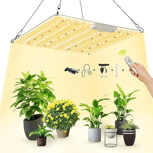 Produktbild: BOSYTRO 700W Pflanzenlampe LED Pflanzenlicht Vollspektrum Grow Light, mit UV IR Wachstumslampen Für Pflanzen, Geeignet für Zimmerpflanzen, mit Fernbedienung Einstellbare Helligkeit