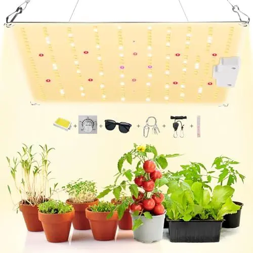 Produktbild: BOSYTRO Dimmbar LED Grow Light Pflanzenlampe 800w Grow Lampe Pflanzenlicht Vollspektrum Mit UV und IR Wachstumslampen für Pflanzen, Geeignet für Gemüse und Blumen Zimmerpflanzen