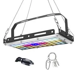 Produktbild: BOSYTRO LED Pflanzenlampe, Vollspektrum Wachstumslampen für Pflanzen 150W LED Grow Light Pflanzenlampe für Zimmerpflanzen, mit Polarisierte Brille und Kleiderbügelhaken aus Edelstahl